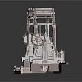Intricate Architectural Model With Arch Structure Steps Railings And Decorative Details