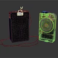 Vintage Retro Cameras With Leather Case And Round Lens Design