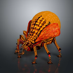 Alien Insects Sci-Fi Insects Magic Insects Strange Insects Fantasy Insects Insect Characters Game Characters 3d model