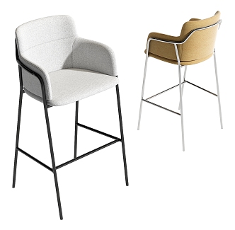 Modern Bar Chair 3d model