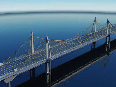 The Modern Bridge 3d model