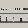 Modern Black And White Faucets With Various Designs Wall Mounted And Countertop