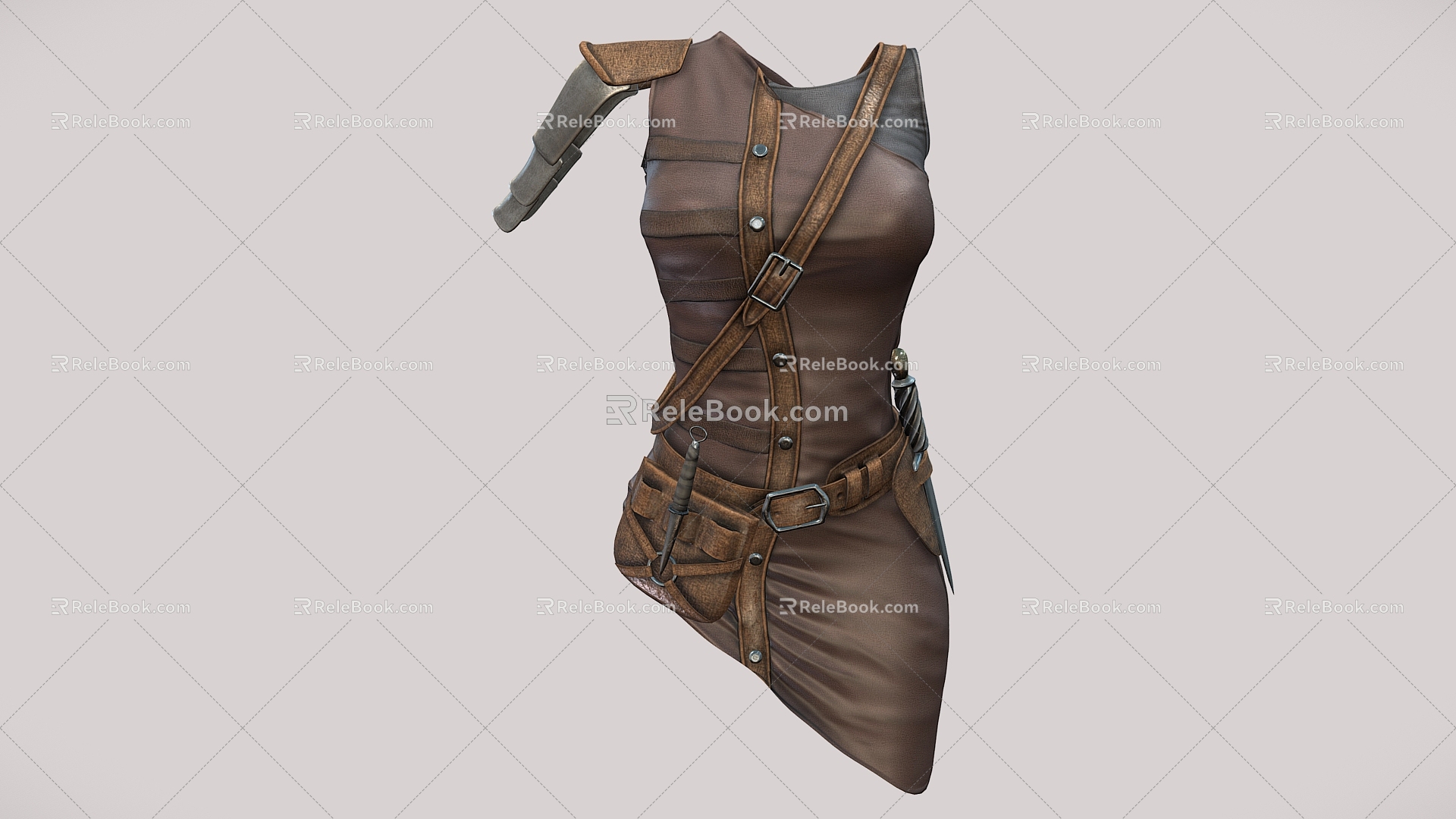 Warrior Mini Skirt dress Skirt Long Skirt Clothes 3d model