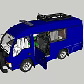 minibus minivan 3d model