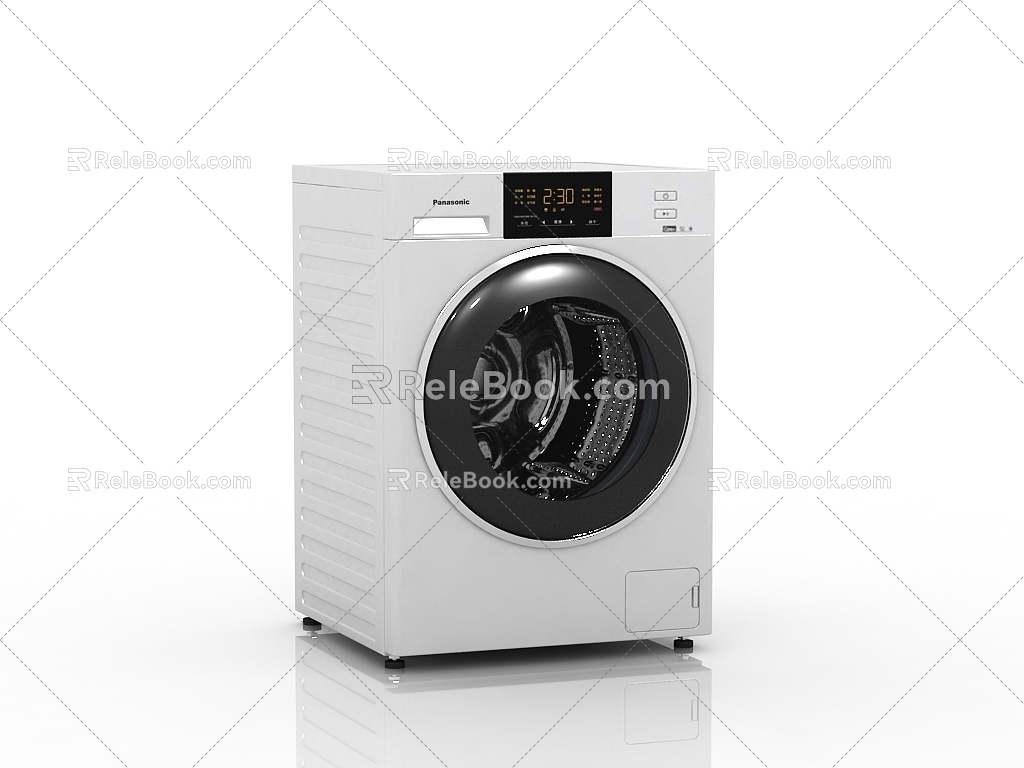 Modern washing machine drum washing machine 3d model