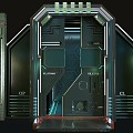 Science Fiction Gate Technology Gate Mechanical Gate 3d model