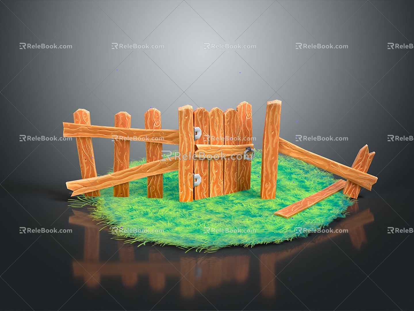 Fence Gate Fence Wall Defense Wall Wooden Fence Fence Iron Fence Floriculture Fence Iron Fence Railing 3d model