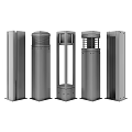Modern Outdoor Light Channel Lighting Street Metal Flashlight 3d model