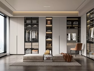 Modern Cloakroom 3d model