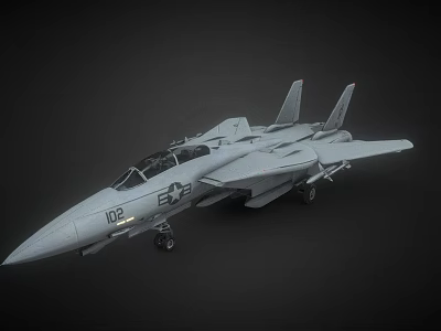 Military Fighter Jet With Tail Number 02 And E23 Insignia Dual Tail Fins Cockpit Design 3d model