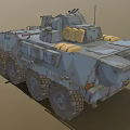 Tactical Armored Functional Vehicle With Wheeled Design Mounted Weapon System And Armor Plating