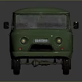 Vintage Green Van With Classic Retro Body Design Clear Windows And Wheels