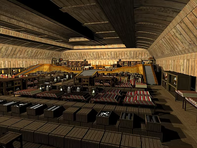 Modern Restaurant Interior With Open Kitchen Design And Comfortable Dining Seating Areas 3d model