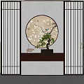 New Chinese Partition Entrance 3d model