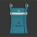 Blue And White Functional Furniture With Tray Red Indicators And Modern Design