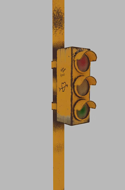 Industrial LOFT Traffic Light 3d model