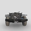 Rugged Off Road Terrain Vehicle Chassis With Large Tires And Mechanical Components