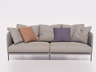 Modern double sofa 3d model