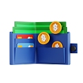 Wallet Currency Cartoon Wallet 3d model