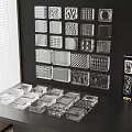 Transparent Room Dividers With Various Decorative Patterns And Wall Mounted Designs
