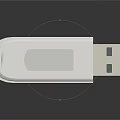 White USB Electronic Device Portable Storage Accessory With Compact Plug And Play Feature