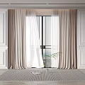 Modern Curtains 3d model