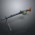 Browning machine gun Browning machine gun Browning machine gun machine gun bullet 3d model