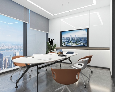 Conference Room Negotiation Room 3d model