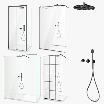 Modern Shower Room Shower 3d model