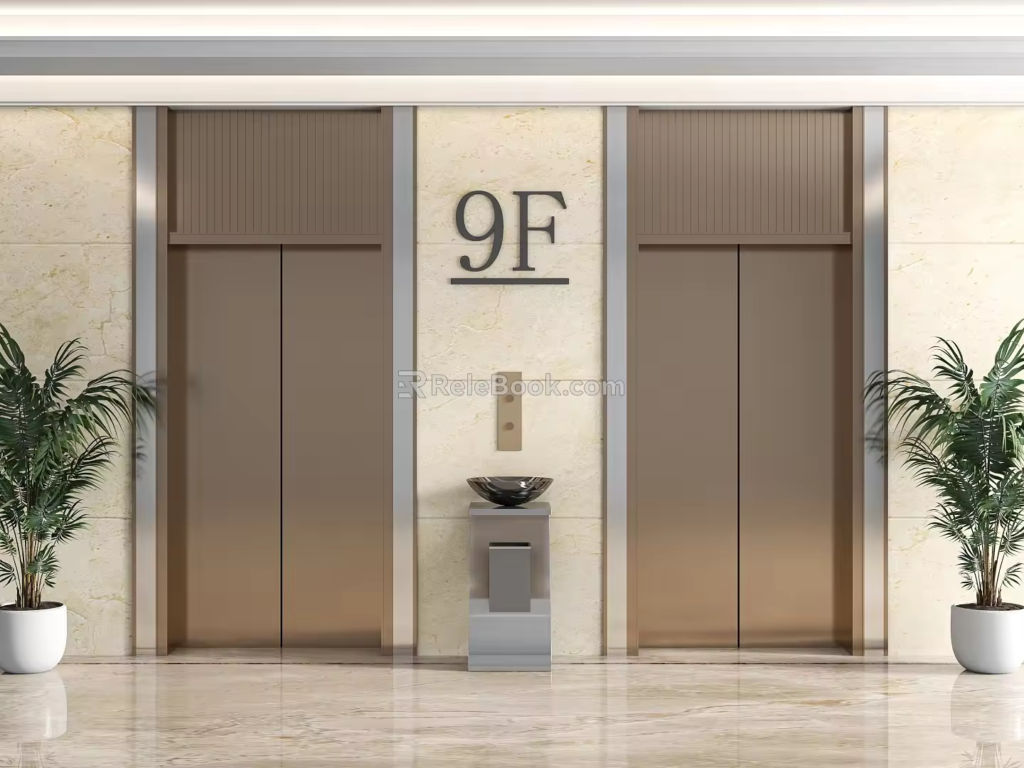 modern elevator 3d model