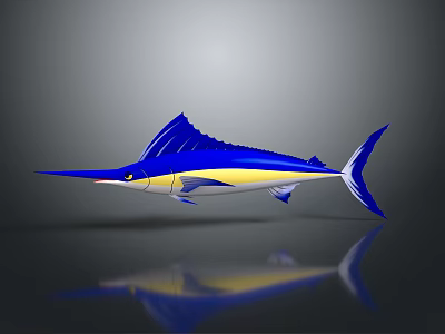 Northern bluefin tuna albacore tuna yellowfin tuna blackfin tuna 3d model