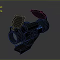 Infrared Steiner Laser Pistol Light Source Firearm Sight Firearm Device 3d model