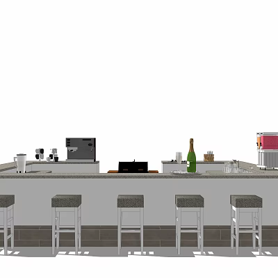 Modern Bar 3d model Modern Bar 3d model