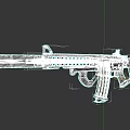 Tactical Modern Rifle With Long Barrel Picatinny Rail Magazine And Ergonomic Grip