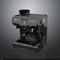 Modern Design Stainless Steel Espresso Coffee Machine With Control Panel And Pressure Gauge