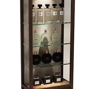 American perfume small display cabinet 3d model