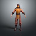 Western Samurai Western Warrior Western Hero Western Warrior Knight Hero Ancient Warrior Paladin 3d model