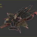 Detailed Aircraft Carrier Model With Flight Deck Runway And Island Structure