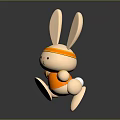 Modern toy rabbit cartoon rabbit 3d model