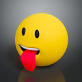 Expression package WeChat expression package cartoon expression cartoon face emoticon Yan text 3d model