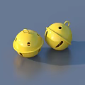 Yellow Decorative Bells With Holes As Household Items For Home Decoration