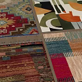 Square Rugs With Various Patterns Geometric Floral And Colorful Modern Designs