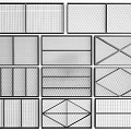 Modern fence wrought iron net fence wrought iron net fence wrought iron net fence 3d model