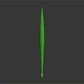 Realistic Green Snake With Slender Body Open Mouth On Black Background