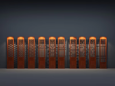 Chinese-style partition lattice partition 3d model Chinese-style partition lattice partition 3d model
