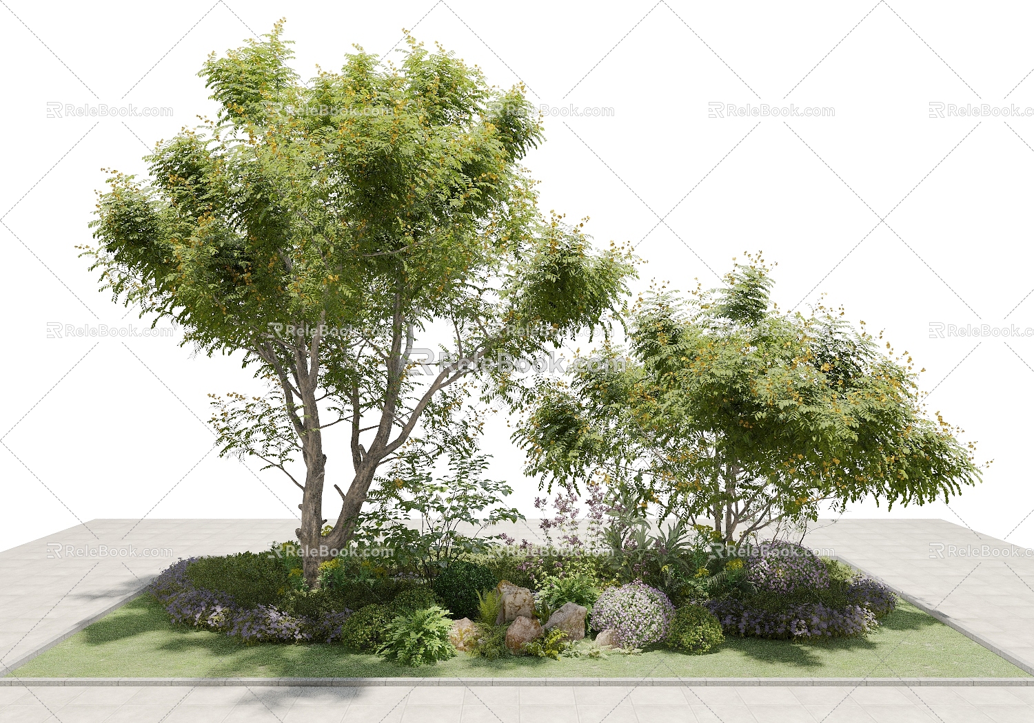 Modern Tree Outdoor Plant Greening Landscape 3d model