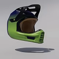 Stylish Sports Helmet With Green And Blue Gradient Design For Safety