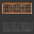 Household Velvet Cushions with Rectangular and Three Piece Design in Gray and Brown Tones