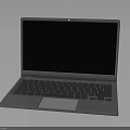 Lightweight Modern Silver Laptop With Black Screen And Sleek Keyboard Design