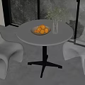 Modern Leisure Table and Chair Negotiation Table and Chair Dining Table and Chair Table and Chair Combination 3d model
